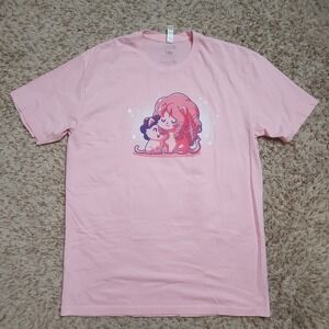 Steven Universe TeeTurtle Mens L Cartoon Network Pink Short Sleeve Shirt